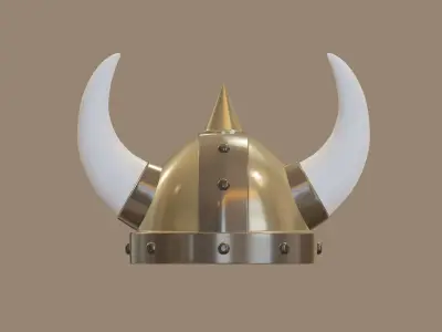 Viking Helmet 3D model 5