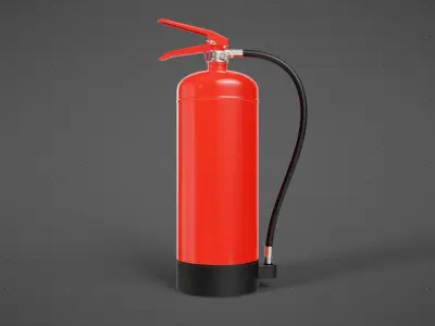 Powder Fire Extinguisher 3D model buy