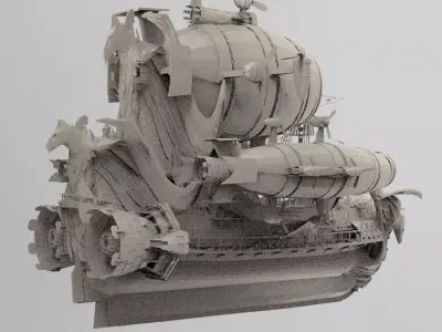 Massive Zeppelin Juggernaut 4 3D model