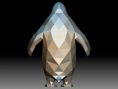 Polygon Mesh Penguins 3D model