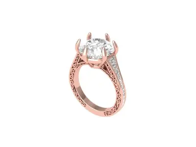 Wedding Ring  3D print model 389