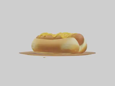 Cheese dog model 3D model