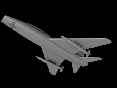 F-100 SUPER SABRE SCALE 1-72 Printable Files 3D print model