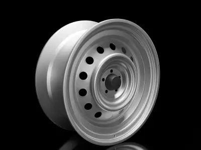3D model rim wheel pickup truck 3D model