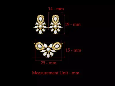 Diamond Tanmoniya Pendant - 0126 3D print model