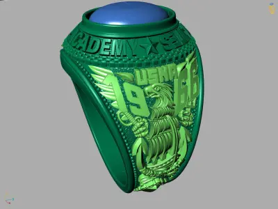 RING ARMY USA 3D print model purchase