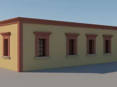 Mexican House  3 Houses  3D model