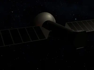 Cartoon Satellite 3D model