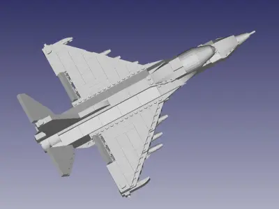Lego F-16 Fighter Jet 3D model