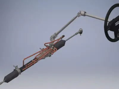 power steering system 3d model 3D model