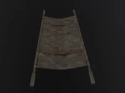 Military Stretcher 3D Model Low-poly 3D model