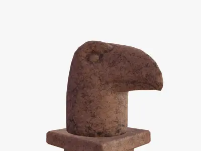 Ancient Statue Pack PBR Low-poly 3D model