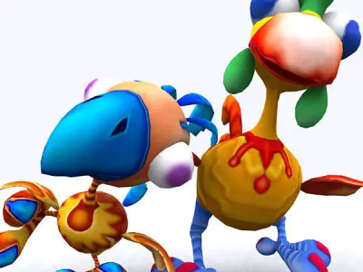 3DRT - Toonpets Birdies  Low-poly 3D model