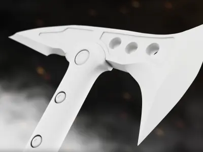 Tactical Tomahawk 3D Model Low-poly 3D model