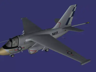 Lockheed S3 Viking Free low-poly 3D model