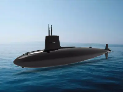  Skipjack-class submarine 3D model