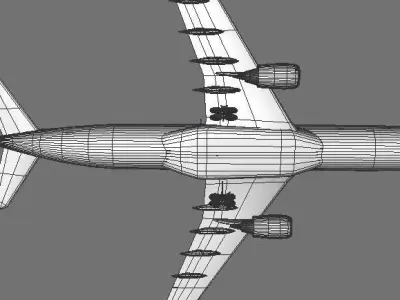 Airbus A330 Delta  3D Model 3D model