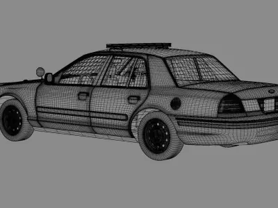 Police car 3D model by gakuyajima