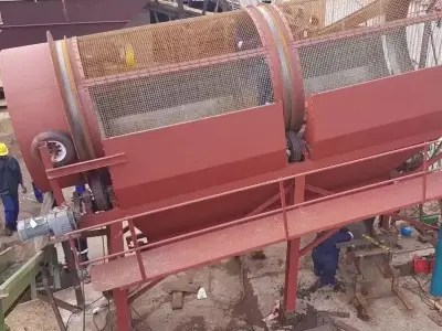 Rotary Trommel Drum Screening and Separation Machine 3D model