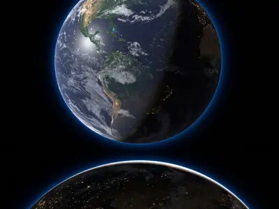  Realistic Earth 43K Volumetric Dynamic Day-Night System for Blender 