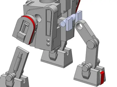 T3 K10 Droid for 375in and 6in Figure Diorama 3D print model