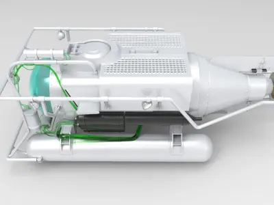 Submersible Underwater Vehicle 3D model