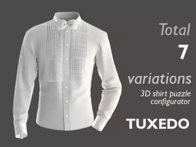 Part 2 - 3D Shirt Configurator  - TUXEDO 3D model