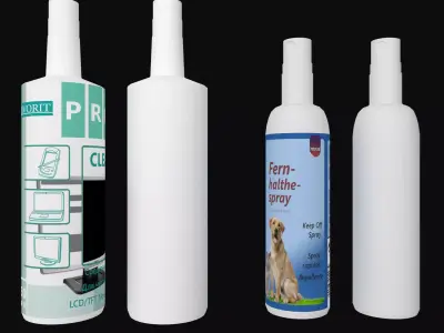 spray bottle 3D model 2