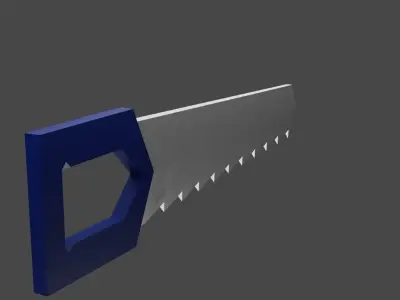 hacksaw knife Low-poly 3D model