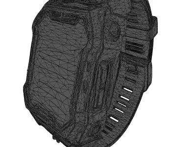Damaged SciFi Wrist Communicator 3D model