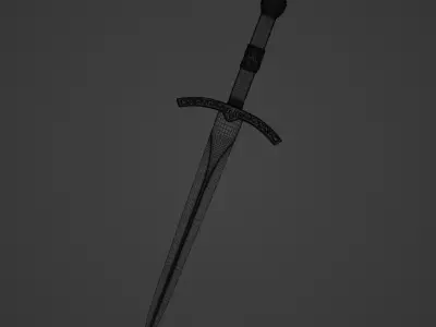 Medieval dagger  3D model