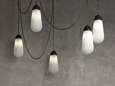 Lariat 5 Pendant Lamp 3D model