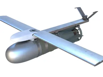 FAB-3000 with UMPK Russian Glide Bomb 3D model