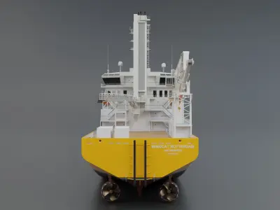 CSOV WindCat Offshore 3D model