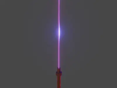 Katana star wars light saber Low-poly 3D model