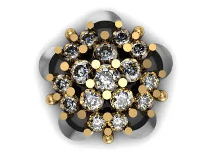 daimond nose pin 3D print model