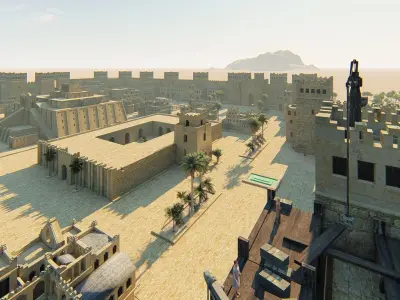 Historic city Kaspuur-Ancient City babel 3D model