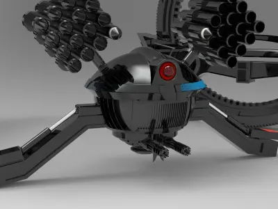 Hailfire class droid tank 3D print model