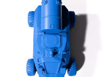 Lunar exploration vehicle 3D print model