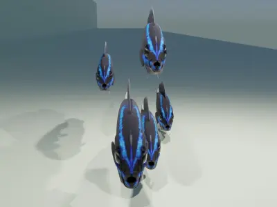 Springeri Dottyback Fish 3D model