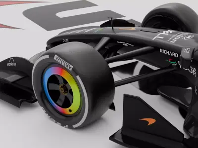 McLaren F1 MCL40 2026 RIGGING Race Car 3D model