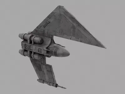 Davaab-type Mandalorian Starfighter - Star Wars 3D model
