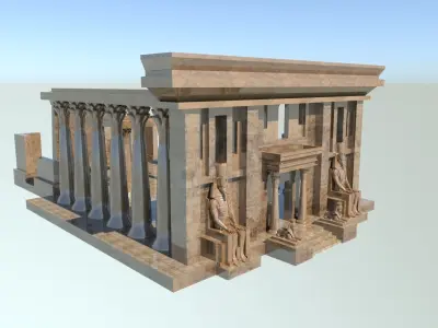 Egypt Ancient 3d Model Low-poly 3D model
