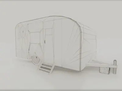old trailer 3D model