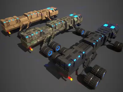 Rover Seven Low-poly 3D model