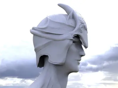 Helmet Fantasy Godly 3D model