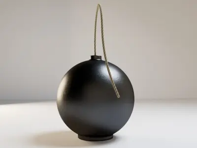 Bomb With Fuse 3D model