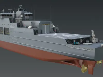 KV JAN MAYEN W310  Vessel 3D model Low-poly 3D model