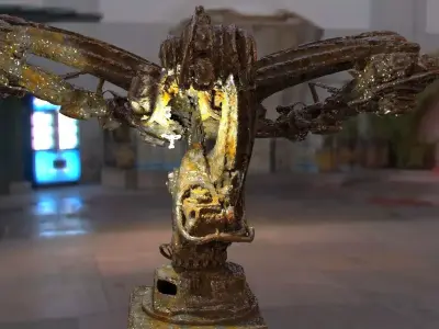 Robot Alien Technology Ship 3D model