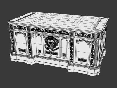 Resolute Desk of the Oval Office 3D model purchase